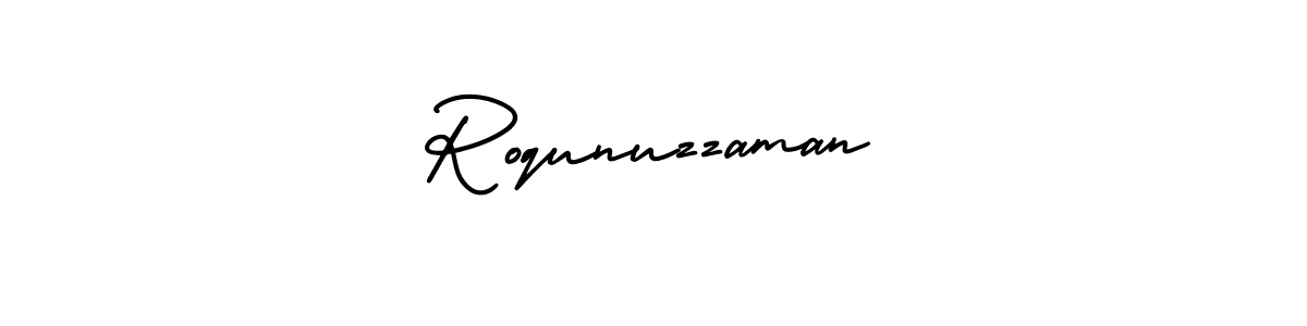 It looks lik you need a new signature style for name Roqunuzzaman. Design unique handwritten (AmerikaSignatureDemo-Regular) signature with our free signature maker in just a few clicks. Roqunuzzaman signature style 3 images and pictures png