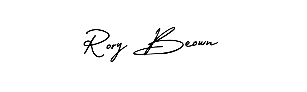 Use a signature maker to create a handwritten signature online. With this signature software, you can design (AmerikaSignatureDemo-Regular) your own signature for name Rory Beown. Rory Beown signature style 3 images and pictures png