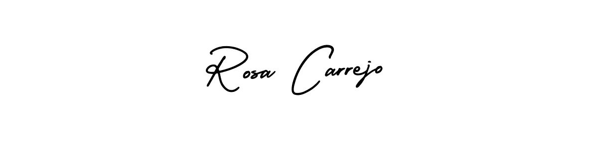 AmerikaSignatureDemo-Regular is a professional signature style that is perfect for those who want to add a touch of class to their signature. It is also a great choice for those who want to make their signature more unique. Get Rosa Carrejo name to fancy signature for free. Rosa Carrejo signature style 3 images and pictures png