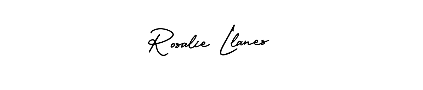 Best and Professional Signature Style for Rosalie Llanes. AmerikaSignatureDemo-Regular Best Signature Style Collection. Rosalie Llanes signature style 3 images and pictures png