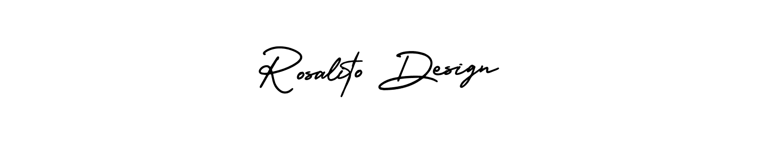 Best and Professional Signature Style for Rosalito Design. AmerikaSignatureDemo-Regular Best Signature Style Collection. Rosalito Design signature style 3 images and pictures png