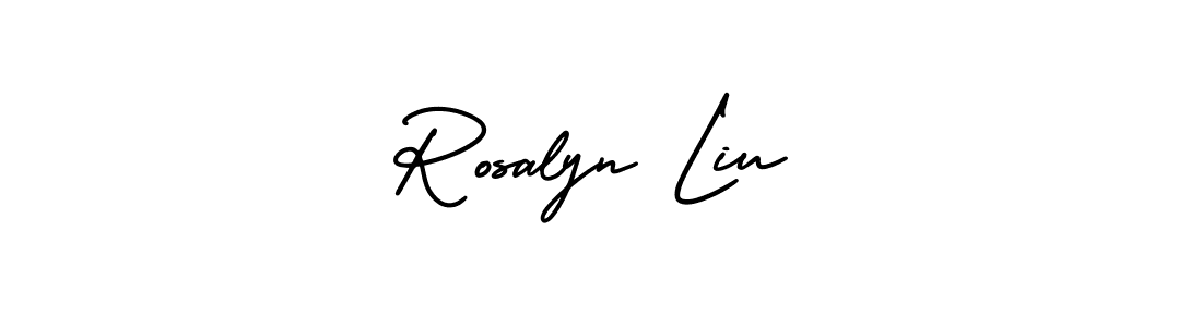 Make a beautiful signature design for name Rosalyn Liu. With this signature (AmerikaSignatureDemo-Regular) style, you can create a handwritten signature for free. Rosalyn Liu signature style 3 images and pictures png