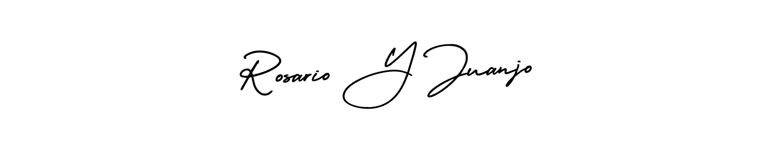 Make a short Rosario Y Juanjo signature style. Manage your documents anywhere anytime using AmerikaSignatureDemo-Regular. Create and add eSignatures, submit forms, share and send files easily. Rosario Y Juanjo signature style 3 images and pictures png