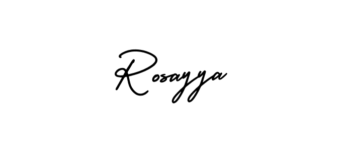 You can use this online signature creator to create a handwritten signature for the name Rosayya. This is the best online autograph maker. Rosayya signature style 3 images and pictures png
