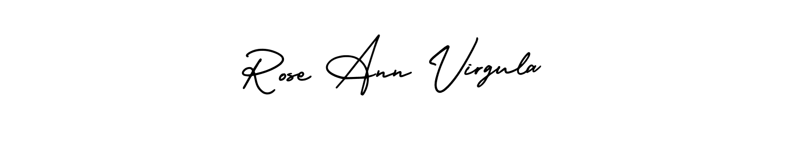 Use a signature maker to create a handwritten signature online. With this signature software, you can design (AmerikaSignatureDemo-Regular) your own signature for name Rose Ann Virgula. Rose Ann Virgula signature style 3 images and pictures png