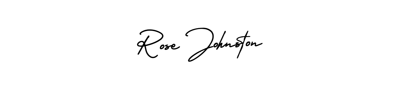 Similarly AmerikaSignatureDemo-Regular is the best handwritten signature design. Signature creator online .You can use it as an online autograph creator for name Rose Johnston. Rose Johnston signature style 3 images and pictures png
