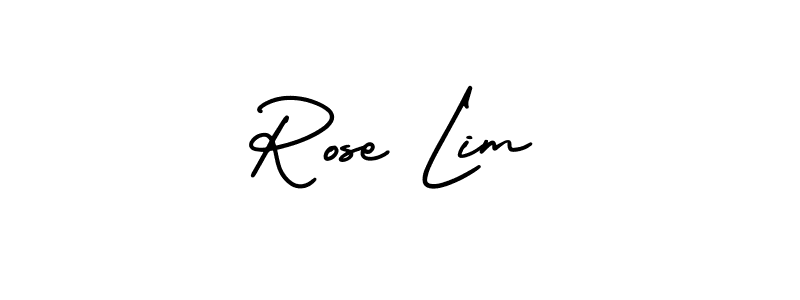 Use a signature maker to create a handwritten signature online. With this signature software, you can design (AmerikaSignatureDemo-Regular) your own signature for name Rose Lim. Rose Lim signature style 3 images and pictures png