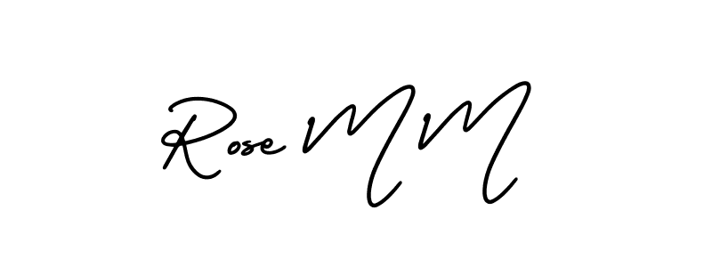 Here are the top 10 professional signature styles for the name Rose M M. These are the best autograph styles you can use for your name. Rose M M signature style 3 images and pictures png