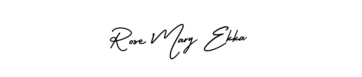 Design your own signature with our free online signature maker. With this signature software, you can create a handwritten (AmerikaSignatureDemo-Regular) signature for name Rose Mary Ekka. Rose Mary Ekka signature style 3 images and pictures png