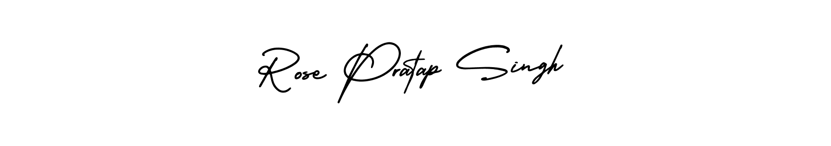 Make a short Rose Pratap Singh signature style. Manage your documents anywhere anytime using AmerikaSignatureDemo-Regular. Create and add eSignatures, submit forms, share and send files easily. Rose Pratap Singh signature style 3 images and pictures png