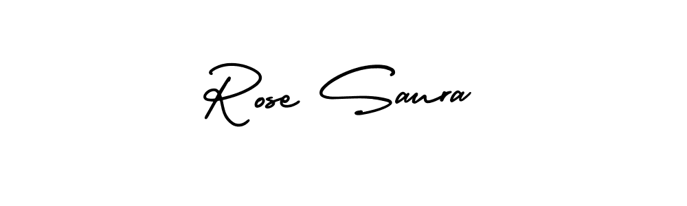 Rose Saura stylish signature style. Best Handwritten Sign (AmerikaSignatureDemo-Regular) for my name. Handwritten Signature Collection Ideas for my name Rose Saura. Rose Saura signature style 3 images and pictures png
