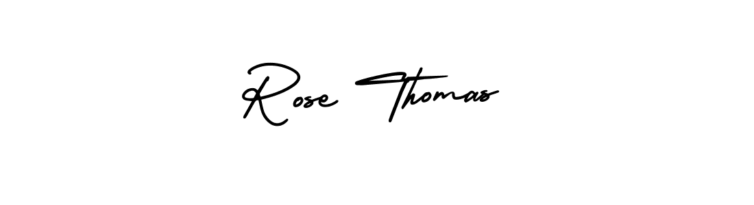 Make a beautiful signature design for name Rose Thomas. With this signature (AmerikaSignatureDemo-Regular) style, you can create a handwritten signature for free. Rose Thomas signature style 3 images and pictures png