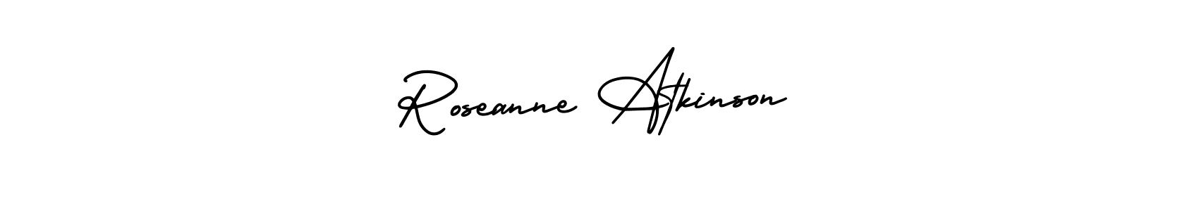 Also You can easily find your signature by using the search form. We will create Roseanne Atkinson name handwritten signature images for you free of cost using AmerikaSignatureDemo-Regular sign style. Roseanne Atkinson signature style 3 images and pictures png