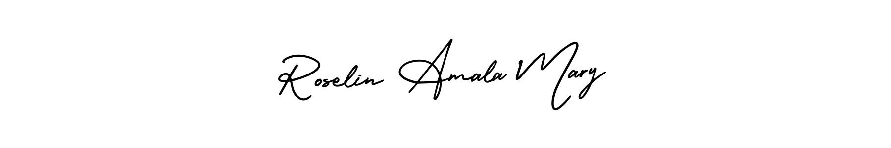 Check out images of Autograph of Roselin Amala Mary name. Actor Roselin Amala Mary Signature Style. AmerikaSignatureDemo-Regular is a professional sign style online. Roselin Amala Mary signature style 3 images and pictures png