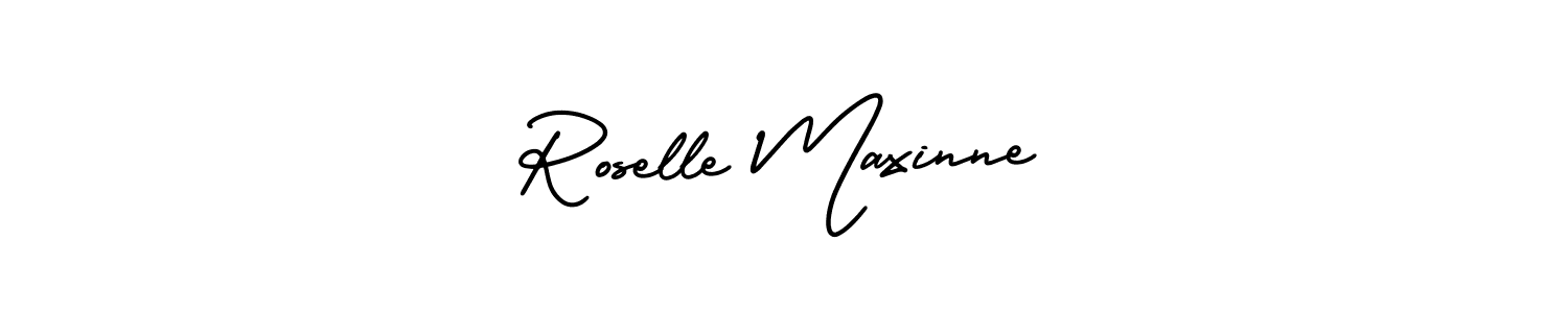 You can use this online signature creator to create a handwritten signature for the name Roselle Maxinne. This is the best online autograph maker. Roselle Maxinne signature style 3 images and pictures png