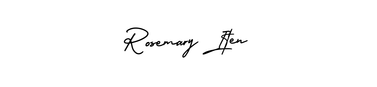 Best and Professional Signature Style for Rosemary Iten. AmerikaSignatureDemo-Regular Best Signature Style Collection. Rosemary Iten signature style 3 images and pictures png