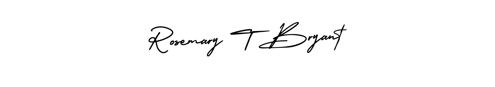 How to make Rosemary T Bryant name signature. Use AmerikaSignatureDemo-Regular style for creating short signs online. This is the latest handwritten sign. Rosemary T Bryant signature style 3 images and pictures png