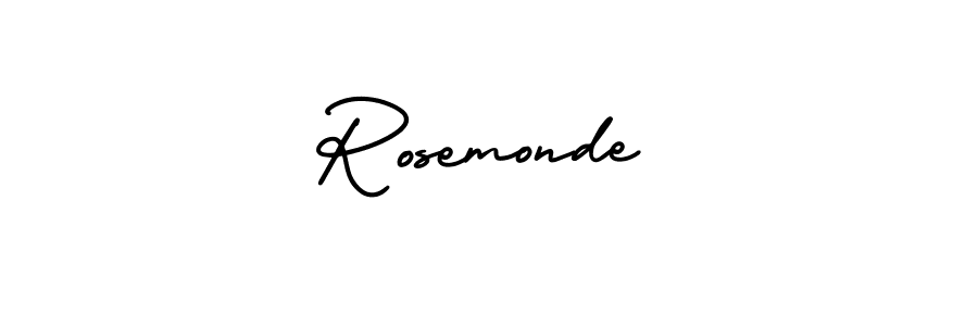 This is the best signature style for the Rosemonde name. Also you like these signature font (AmerikaSignatureDemo-Regular). Mix name signature. Rosemonde signature style 3 images and pictures png