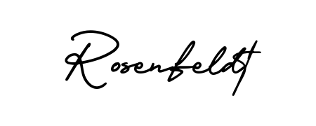 Discover how Rosenfeldt looks in an executive cursive font (AmerikaSignatureDemo-Regular). Perfect for legal documents, invoices, and certificates. Rosenfeldt signature style 3 images and pictures png
