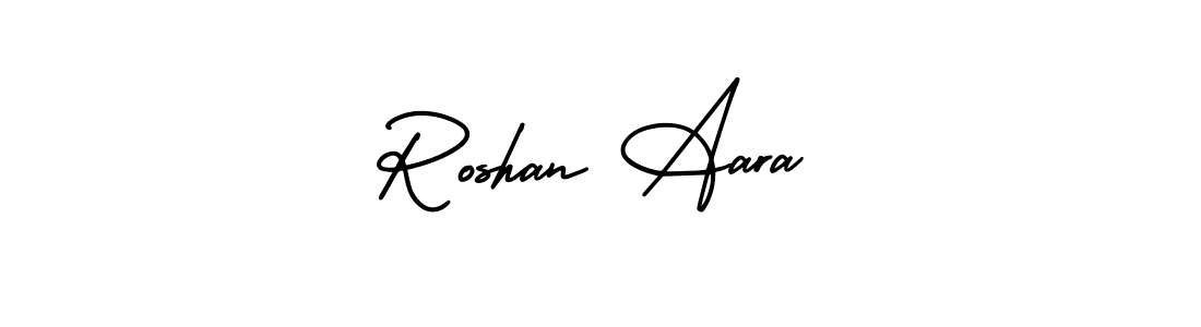 How to make Roshan Aara signature? AmerikaSignatureDemo-Regular is a professional autograph style. Create handwritten signature for Roshan Aara name. Roshan Aara signature style 3 images and pictures png