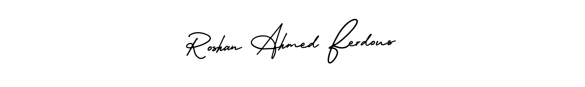You can use this online signature creator to create a handwritten signature for the name Roshan Ahmed Ferdous. This is the best online autograph maker. Roshan Ahmed Ferdous signature style 3 images and pictures png