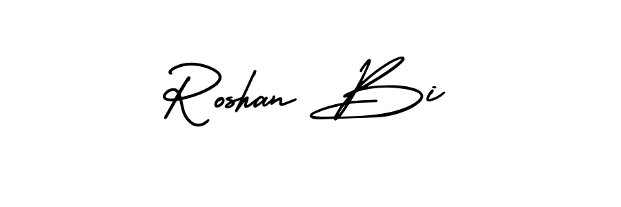 How to make Roshan Bi signature? AmerikaSignatureDemo-Regular is a professional autograph style. Create handwritten signature for Roshan Bi name. Roshan Bi signature style 3 images and pictures png