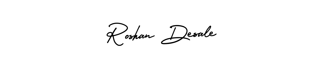 You can use this online signature creator to create a handwritten signature for the name Roshan Desale. This is the best online autograph maker. Roshan Desale signature style 3 images and pictures png