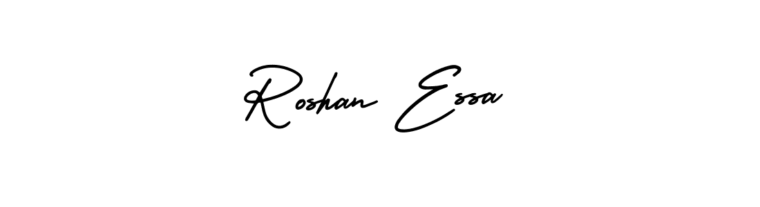 This is the best signature style for the Roshan Essa name. Also you like these signature font (AmerikaSignatureDemo-Regular). Mix name signature. Roshan Essa signature style 3 images and pictures png