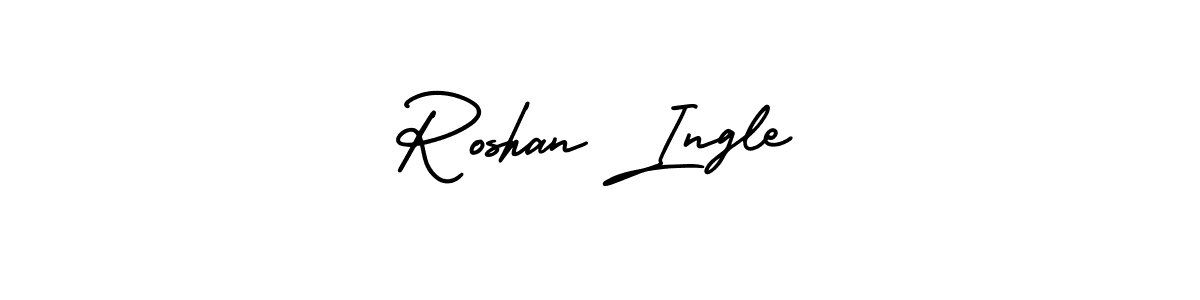 It looks lik you need a new signature style for name Roshan Ingle. Design unique handwritten (AmerikaSignatureDemo-Regular) signature with our free signature maker in just a few clicks. Roshan Ingle signature style 3 images and pictures png