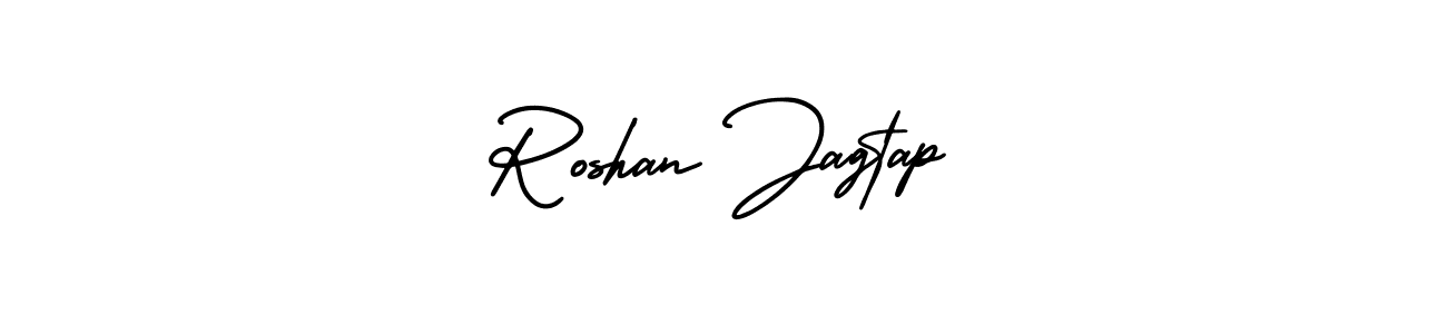 Design your own signature with our free online signature maker. With this signature software, you can create a handwritten (AmerikaSignatureDemo-Regular) signature for name Roshan Jagtap. Roshan Jagtap signature style 3 images and pictures png