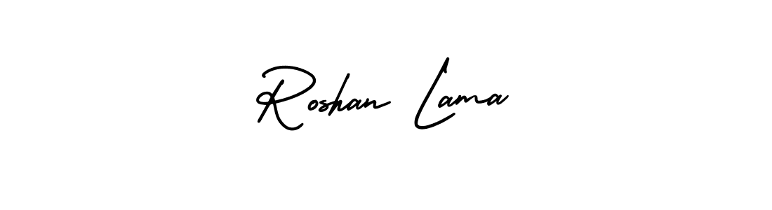 How to Draw Roshan Lama signature style? AmerikaSignatureDemo-Regular is a latest design signature styles for name Roshan Lama. Roshan Lama signature style 3 images and pictures png