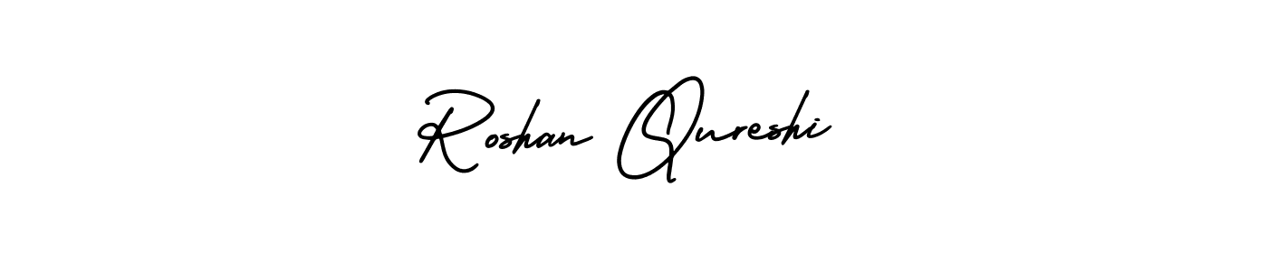 It looks lik you need a new signature style for name Roshan Qureshi. Design unique handwritten (AmerikaSignatureDemo-Regular) signature with our free signature maker in just a few clicks. Roshan Qureshi signature style 3 images and pictures png