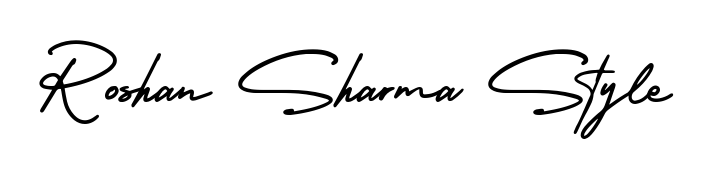 Create a personalized artistic stamp with Roshan Sharma Style in AmerikaSignatureDemo-Regular font. Perfect for visual artists, designers, and influencers. Roshan Sharma Style signature style 3 images and pictures png