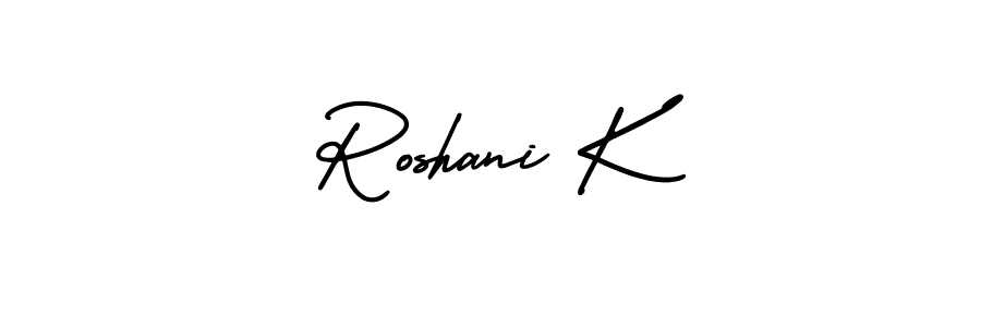 You can use this online signature creator to create a handwritten signature for the name Roshani K. This is the best online autograph maker. Roshani K signature style 3 images and pictures png