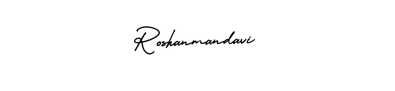 AmerikaSignatureDemo-Regular is a professional signature style that is perfect for those who want to add a touch of class to their signature. It is also a great choice for those who want to make their signature more unique. Get Roshanmandavi name to fancy signature for free. Roshanmandavi signature style 3 images and pictures png