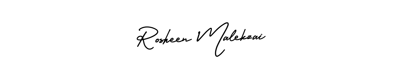 Use a signature maker to create a handwritten signature online. With this signature software, you can design (AmerikaSignatureDemo-Regular) your own signature for name Rosheen Malekzai. Rosheen Malekzai signature style 3 images and pictures png