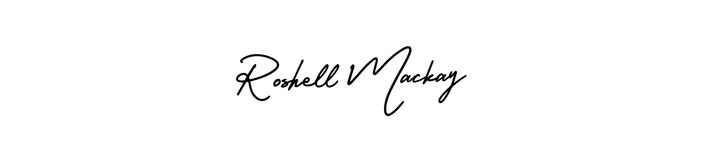 Also You can easily find your signature by using the search form. We will create Roshell Mackay name handwritten signature images for you free of cost using AmerikaSignatureDemo-Regular sign style. Roshell Mackay signature style 3 images and pictures png