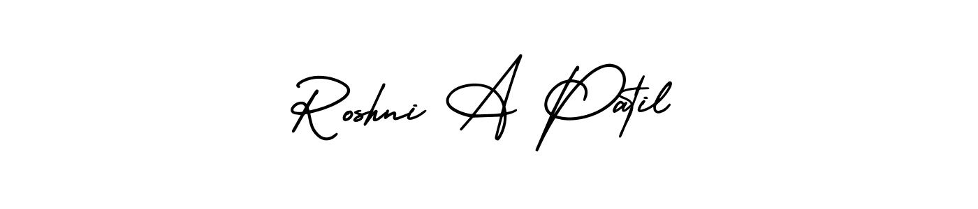 Also we have Roshni A Patil name is the best signature style. Create professional handwritten signature collection using AmerikaSignatureDemo-Regular autograph style. Roshni A Patil signature style 3 images and pictures png