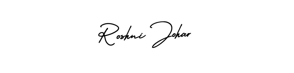 How to make Roshni Johar signature? AmerikaSignatureDemo-Regular is a professional autograph style. Create handwritten signature for Roshni Johar name. Roshni Johar signature style 3 images and pictures png