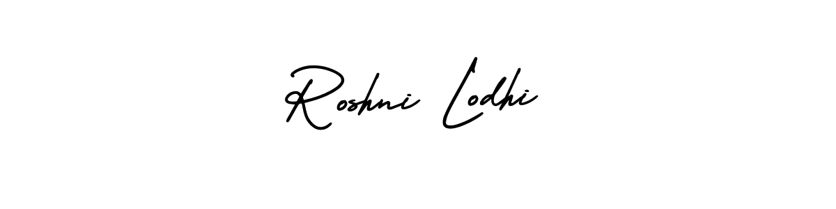 It looks lik you need a new signature style for name Roshni Lodhi. Design unique handwritten (AmerikaSignatureDemo-Regular) signature with our free signature maker in just a few clicks. Roshni Lodhi signature style 3 images and pictures png