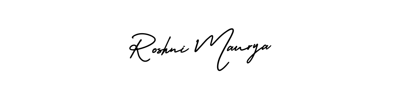 Also we have Roshni Maurya name is the best signature style. Create professional handwritten signature collection using AmerikaSignatureDemo-Regular autograph style. Roshni Maurya signature style 3 images and pictures png