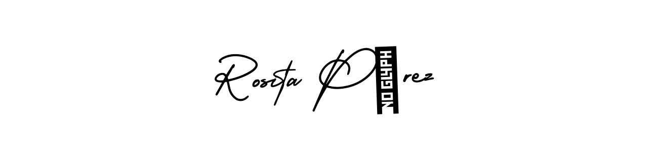 Once you've used our free online signature maker to create your best signature AmerikaSignatureDemo-Regular style, it's time to enjoy all of the benefits that Rosita Pérez name signing documents. Rosita Pérez signature style 3 images and pictures png