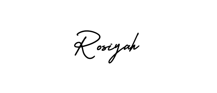 Create a beautiful signature design for name Rosiyah. With this signature (AmerikaSignatureDemo-Regular) fonts, you can make a handwritten signature for free. Rosiyah signature style 3 images and pictures png