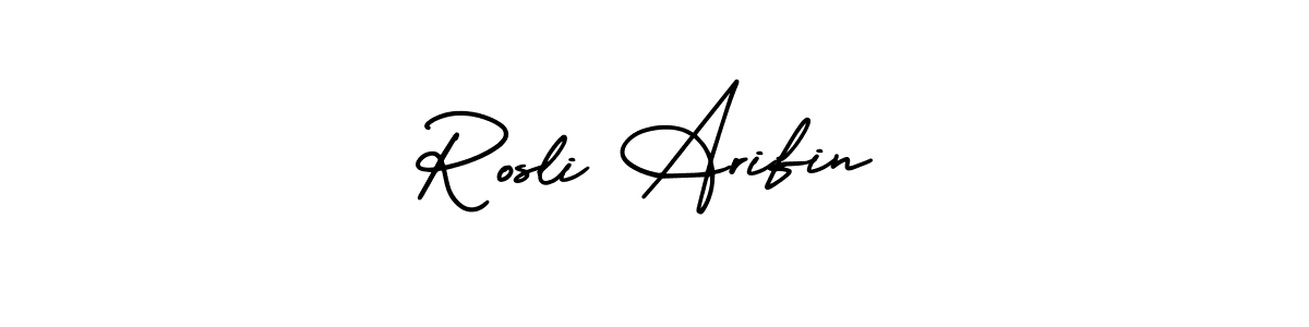 Also You can easily find your signature by using the search form. We will create Rosli Arifin name handwritten signature images for you free of cost using AmerikaSignatureDemo-Regular sign style. Rosli Arifin signature style 3 images and pictures png