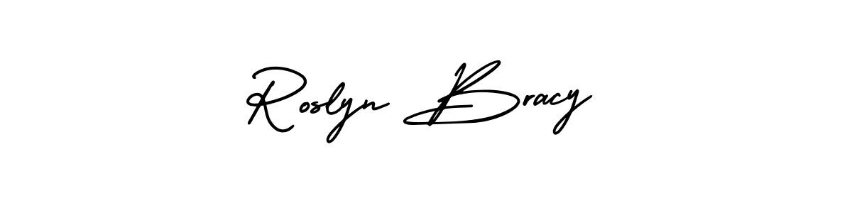 Make a beautiful signature design for name Roslyn Bracy. With this signature (AmerikaSignatureDemo-Regular) style, you can create a handwritten signature for free. Roslyn Bracy signature style 3 images and pictures png