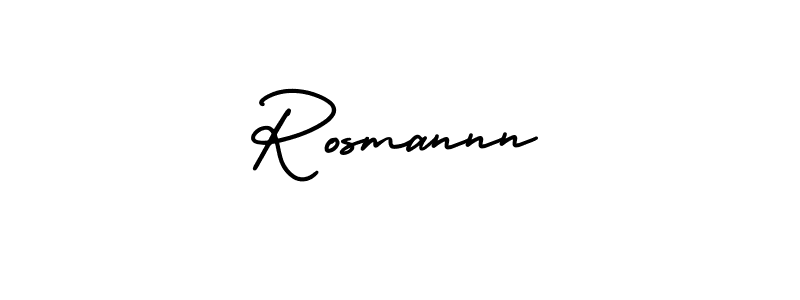 Create a beautiful signature design for name Rosmannn. With this signature (AmerikaSignatureDemo-Regular) fonts, you can make a handwritten signature for free. Rosmannn signature style 3 images and pictures png