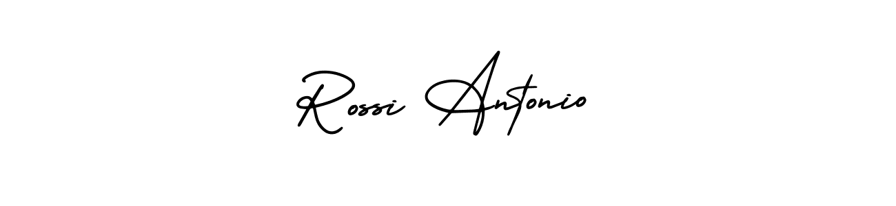 Create a beautiful signature design for name Rossi Antonio. With this signature (AmerikaSignatureDemo-Regular) fonts, you can make a handwritten signature for free. Rossi Antonio signature style 3 images and pictures png