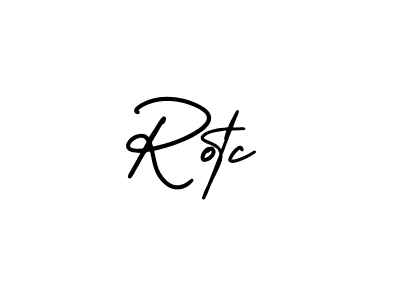 It looks lik you need a new signature style for name Rotc. Design unique handwritten (AmerikaSignatureDemo-Regular) signature with our free signature maker in just a few clicks. Rotc signature style 3 images and pictures png