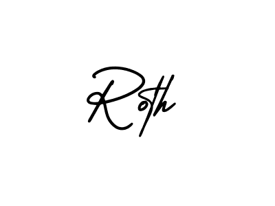 Create a beautiful signature design for name Roth. With this signature (AmerikaSignatureDemo-Regular) fonts, you can make a handwritten signature for free. Roth signature style 3 images and pictures png