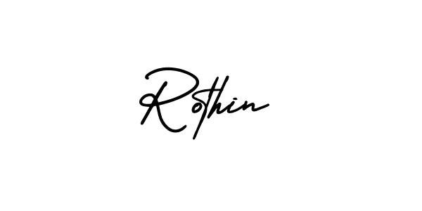 AmerikaSignatureDemo-Regular is a professional signature style that is perfect for those who want to add a touch of class to their signature. It is also a great choice for those who want to make their signature more unique. Get Rothin name to fancy signature for free. Rothin signature style 3 images and pictures png